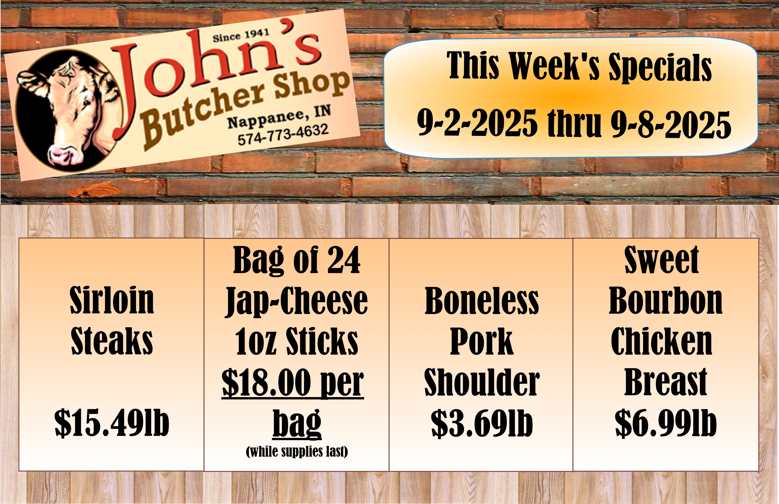 JBS Weekly Ad 9-2-25 JBS Weekly Special Ad 8-19-25